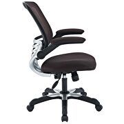 Mesh office chair in brown by Modway additional picture 4