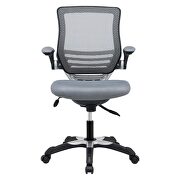 Mesh office chair in gray additional photo 3 of 9
