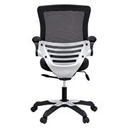 Vinyl office chair in black by Modway additional picture 7
