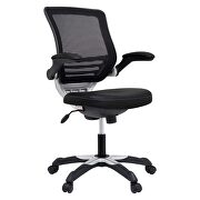 Vinyl office chair in black by Modway additional picture 9