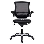 Vinyl office chair in black by Modway additional picture 10