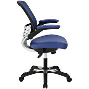 Vinyl office chair in blue by Modway additional picture 3