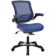 Vinyl office chair in blue by Modway additional picture 4