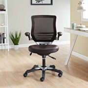 Vinyl office chair in brown by Modway additional picture 2