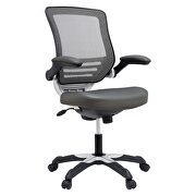 Vinyl office chair in gray by Modway additional picture 8