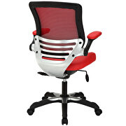 Vinyl office chair in red additional photo 2 of 3