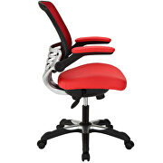 Vinyl office chair in red additional photo 3 of 3