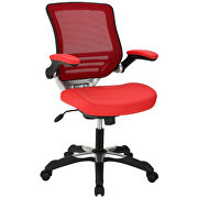 Vinyl office chair in red additional photo 4 of 3