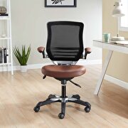 Vinyl office chair in tan by Modway additional picture 2