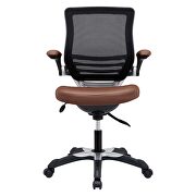 Vinyl office chair in tan by Modway additional picture 4
