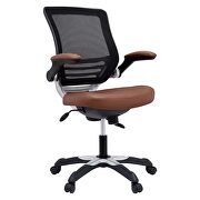 Vinyl office chair in tan by Modway additional picture 5