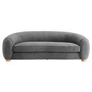 Gray finish boucle upholstered fabric sofa by Modway additional picture 7