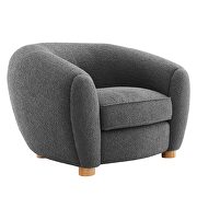 Gray finish boucle upholstered fabric chair by Modway additional picture 2