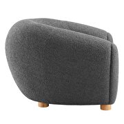 Gray finish boucle upholstered fabric chair by Modway additional picture 4