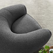 Gray finish boucle upholstered fabric chair by Modway additional picture 8