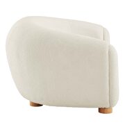 Ivory finish boucle upholstered fabric sofa by Modway additional picture 4