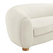 Ivory finish boucle upholstered fabric sofa by Modway additional picture 6