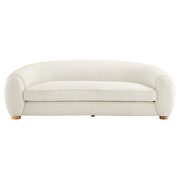 Ivory finish boucle upholstered fabric sofa by Modway additional picture 7