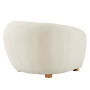 Ivory finish boucle upholstered fabric chair by Modway additional picture 5