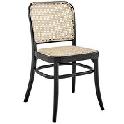 Black finish wood modern farmhouse style dining side chair set of 2 by Modway additional picture 4