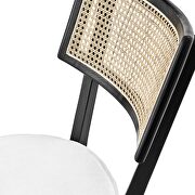 Black/ white finish wood dining chair set of 2 by Modway additional picture 3