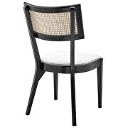 Black/ white finish wood dining chair set of 2 by Modway additional picture 6
