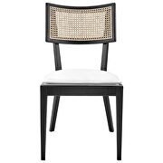 Black/ white finish wood dining chair set of 2 by Modway additional picture 9