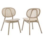 Wood dining side chair in gray/ set of 2 by Modway additional picture 3
