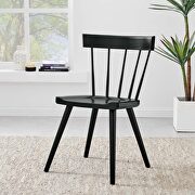 Black finish wood dining side chair set of 2 by Modway additional picture 2