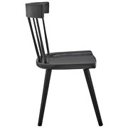 Black finish wood dining side chair set of 2 by Modway additional picture 7