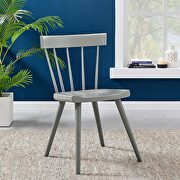 Light gray finish wood dining side chair set of 2 by Modway additional picture 2