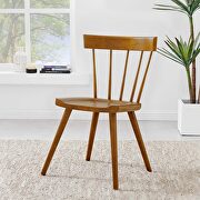 Walnut finish wood dining side chair set of 2 by Modway additional picture 2
