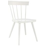 White finish wood dining side chair set of 2 by Modway additional picture 6