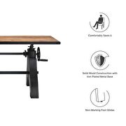 Crank adjustable height conference / office table by Modway additional picture 13