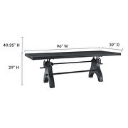Crank adjustable height conference / office table by Modway additional picture 16
