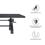 Crank adjustable height conference / office table by Modway additional picture 3