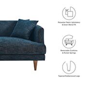 Upholstered polyester fabric sofa in mid-century design by Modway additional picture 9
