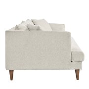 Upholstered polyester fabric sofa in mid-century design by Modway additional picture 5