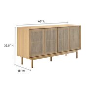 63-inch buffet / sideboard in natural finish by Modway additional picture 11