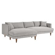 Left-facing polyester fabric mid-century design sectional by Modway additional picture 3