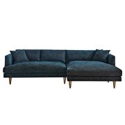 Right-facing polyester fabric mid-century design sectional by Modway additional picture 5