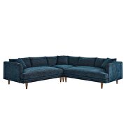 Mid-century l-shape polyester sectional by Modway additional picture 4