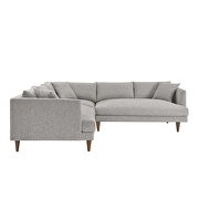 L-shaped polyester fabric mid-century design sectional by Modway additional picture 3