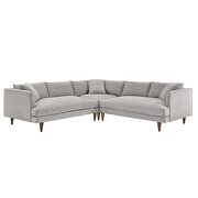 L-shaped polyester fabric mid-century design sectional by Modway additional picture 4