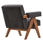 Set of 2 stylish dark gray fabric armchairs by Modway additional picture 6