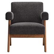 Set of 2 stylish dark gray fabric armchairs by Modway additional picture 7