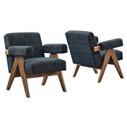 Set of 2 stylish azure fabric armchairs by Modway additional picture 2