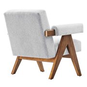 Set of 2 stylish light gray fabric armchairs by Modway additional picture 6