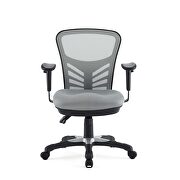 Mesh office chair in gray additional photo 2 of 10