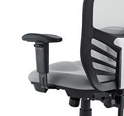 Mesh office chair in gray additional photo 3 of 10